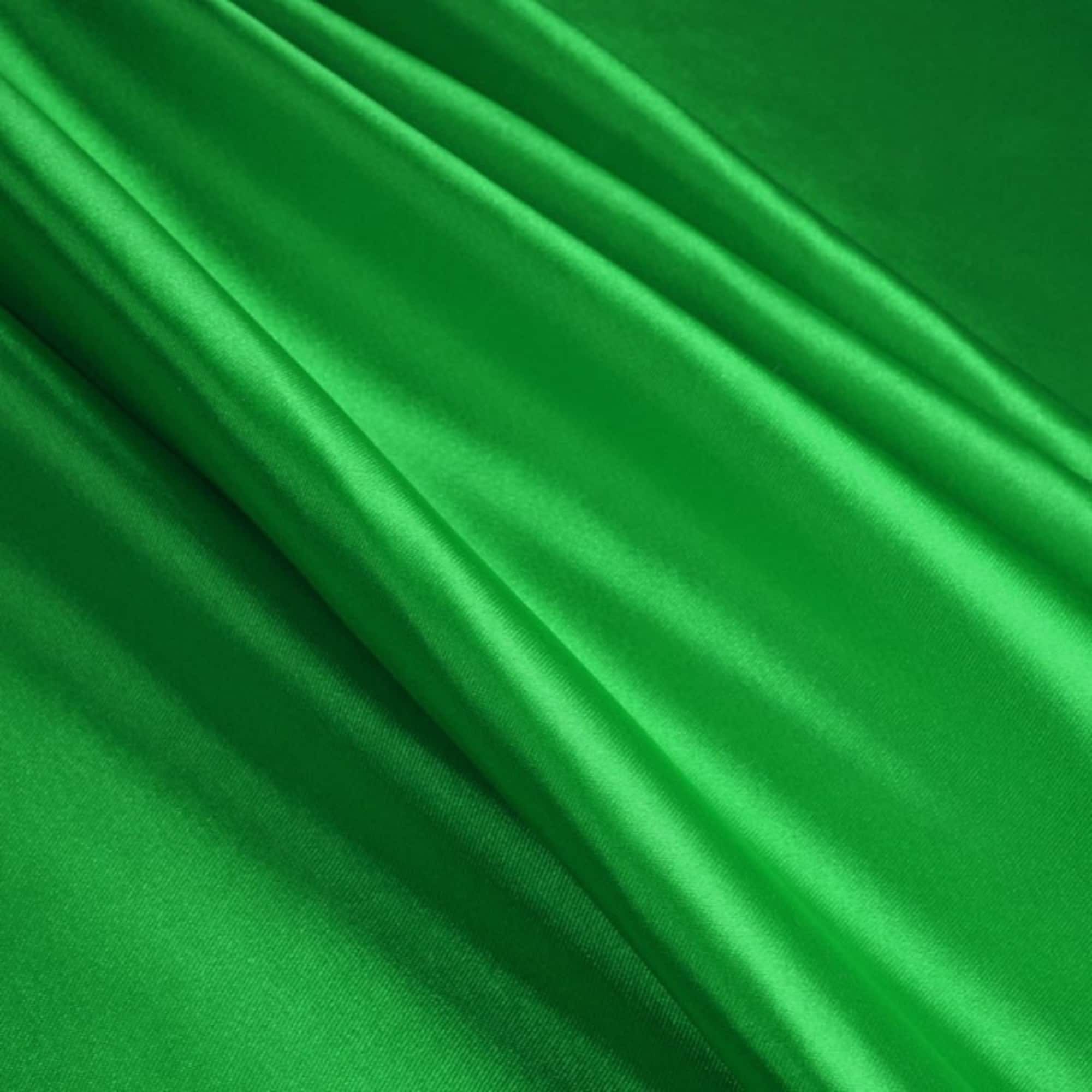 Flag Green Stretch Charmeuse